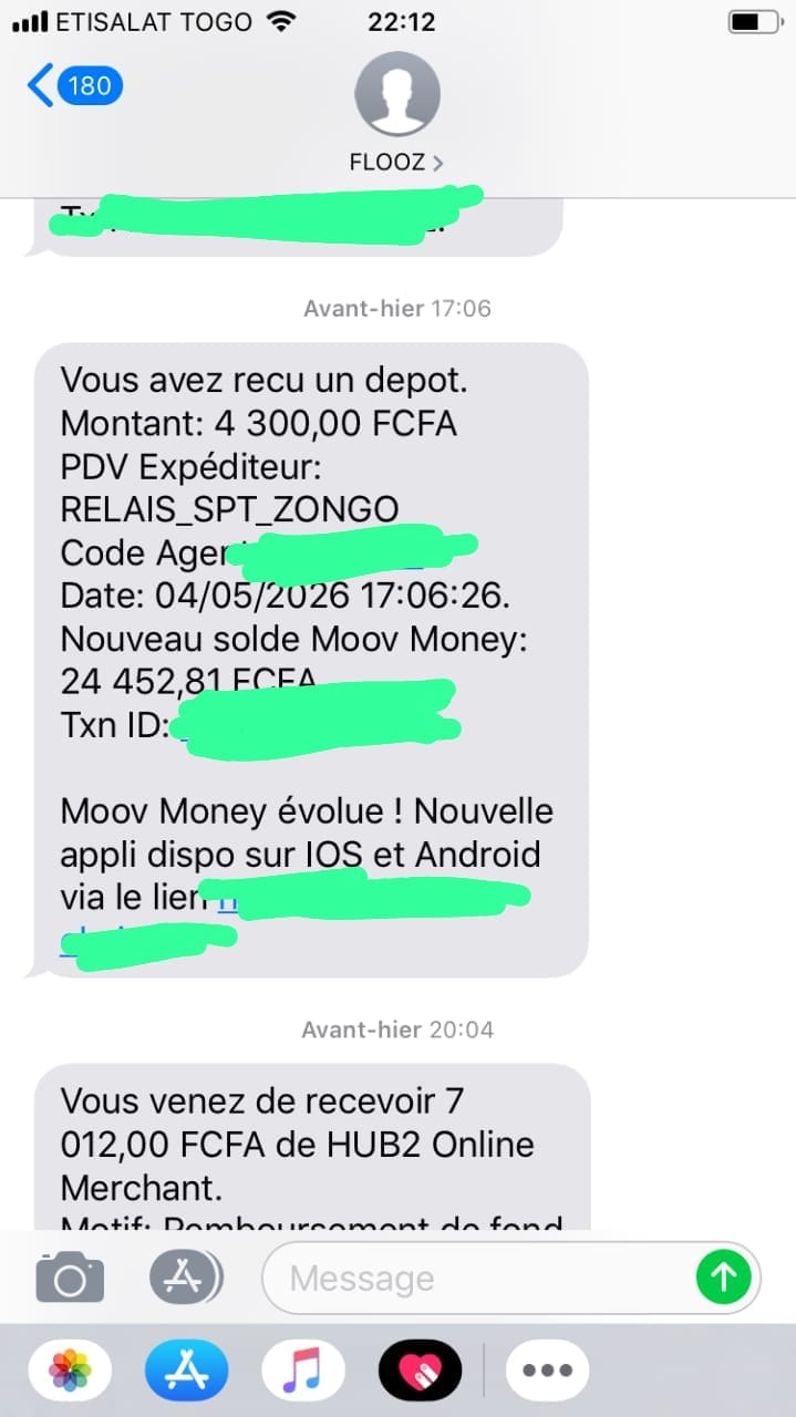 Preuve de paiement Afrilaunch
